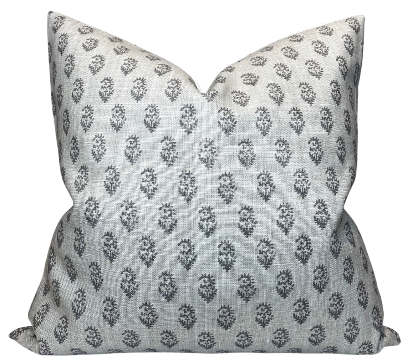Rajmata Tonal Pillow Cover in Ash Grey, Peter Dunham Textiles