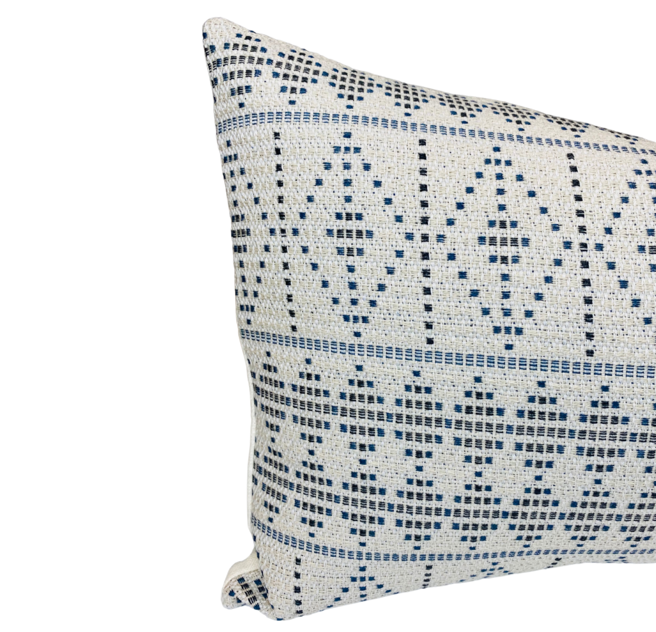 Souk Pillow Cover in Onyx Indigo, Indoor Outdoor Pillows, Peter Dunham Textiles