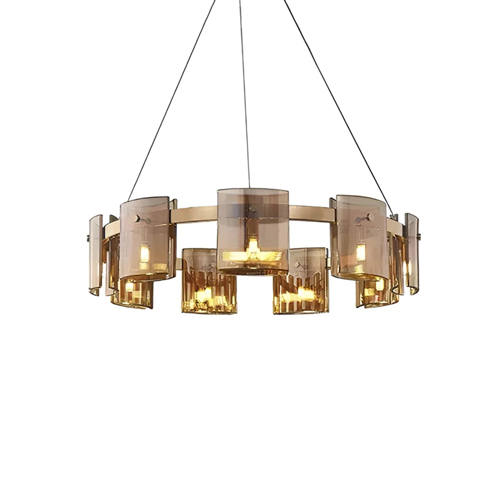 Corlota Circular Glass Chandelier