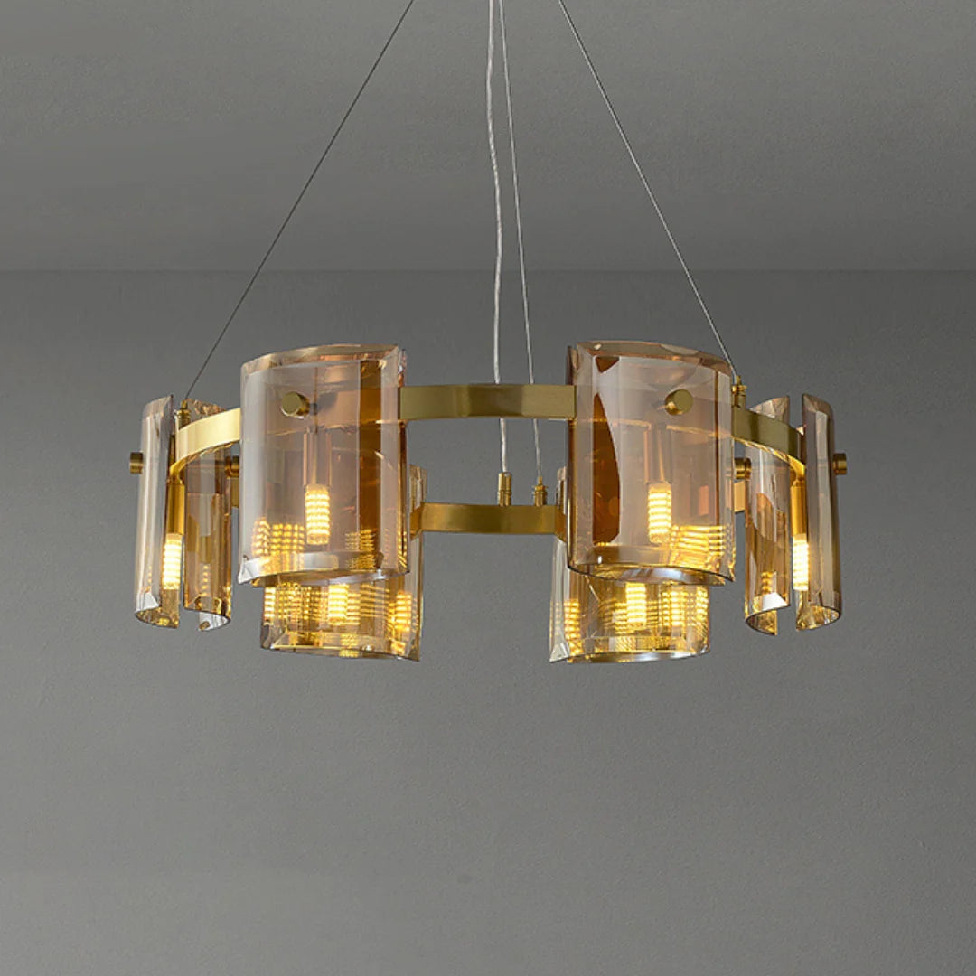 Corlota Circular Glass Chandelier