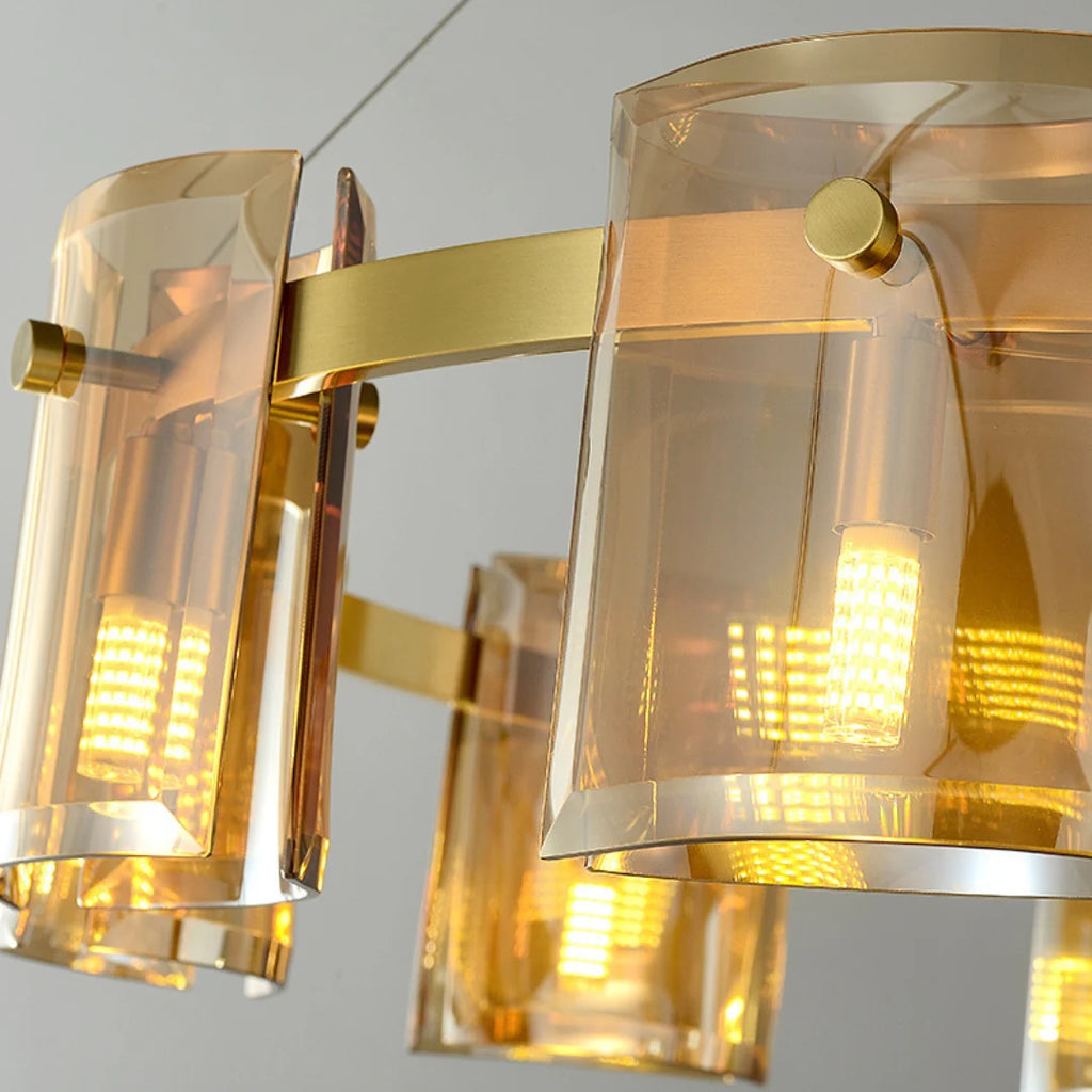 Corlota Circular Glass Chandelier