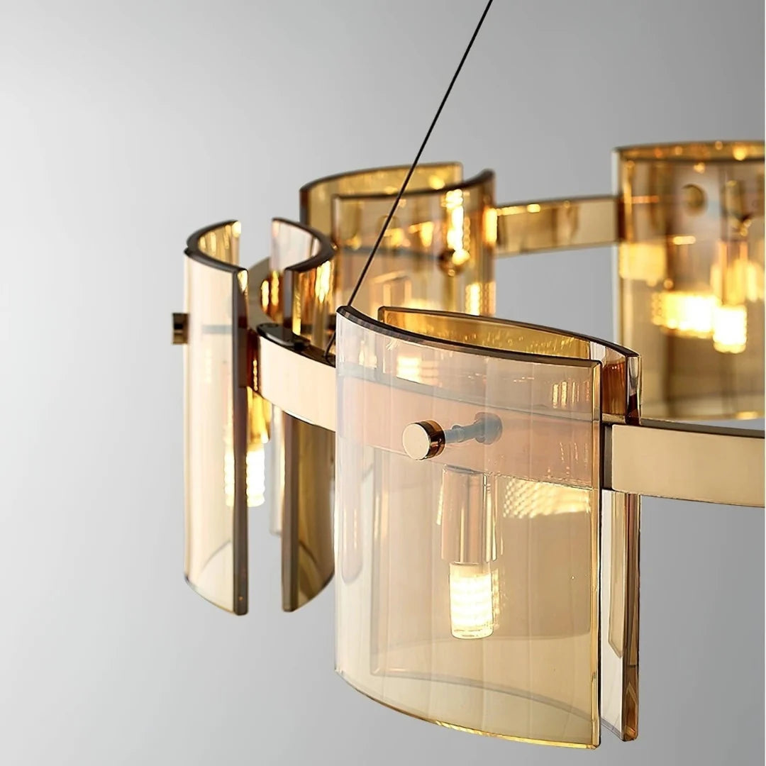 Corlota Circular Glass Chandelier