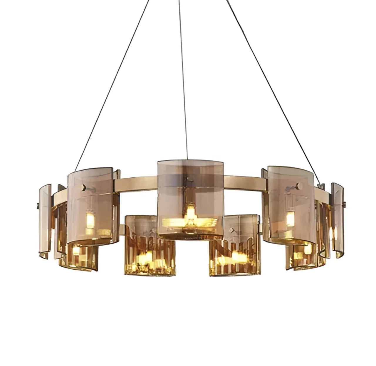 Corlota Circular Glass Chandelier