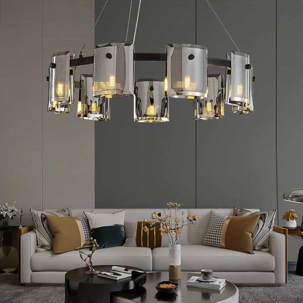 Corlota Circular Glass Chandelier