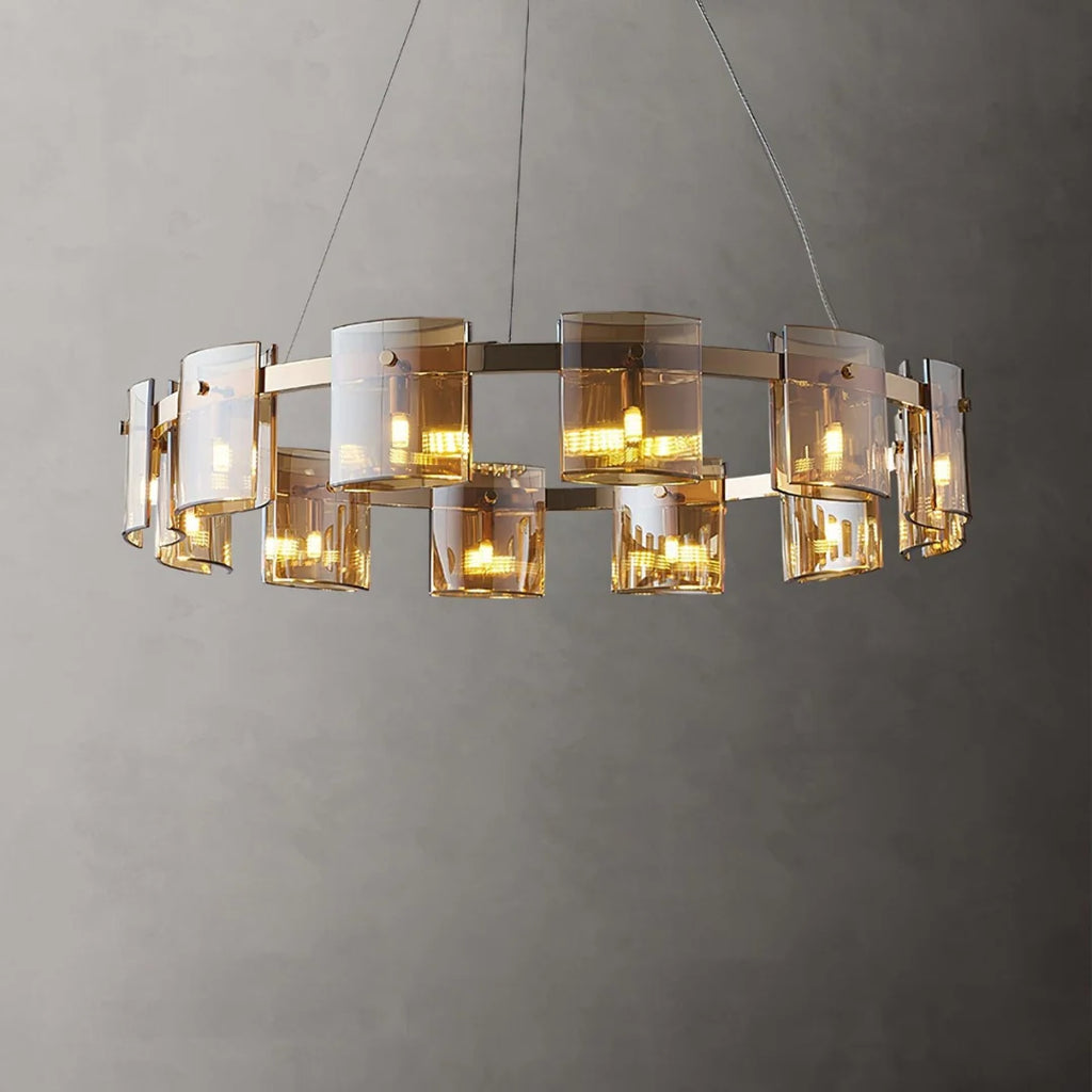 Corlota Circular Glass Chandelier