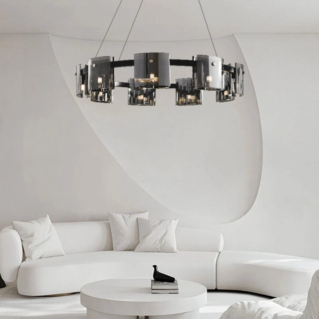 Corlota Circular Glass Chandelier