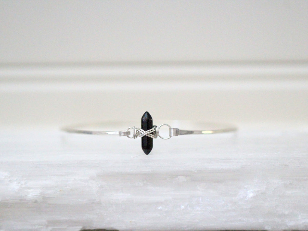 Crest Bracelet - Obsidian
