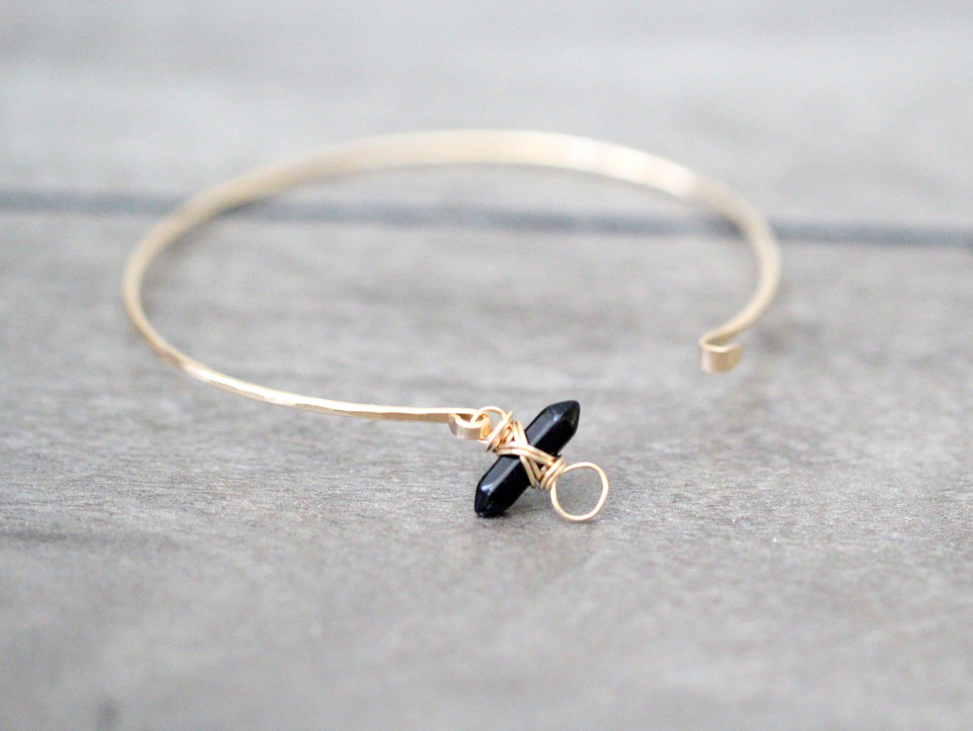 Crest Bracelet - Obsidian
