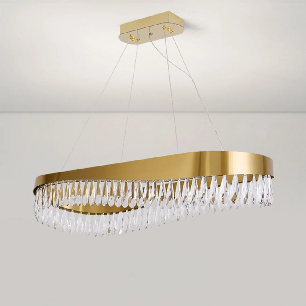 Golden Ring Crystal Light Luxury Chandelier