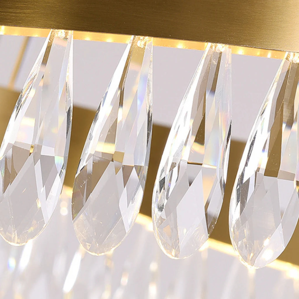 Golden Ring Crystal Light Luxury Chandelier