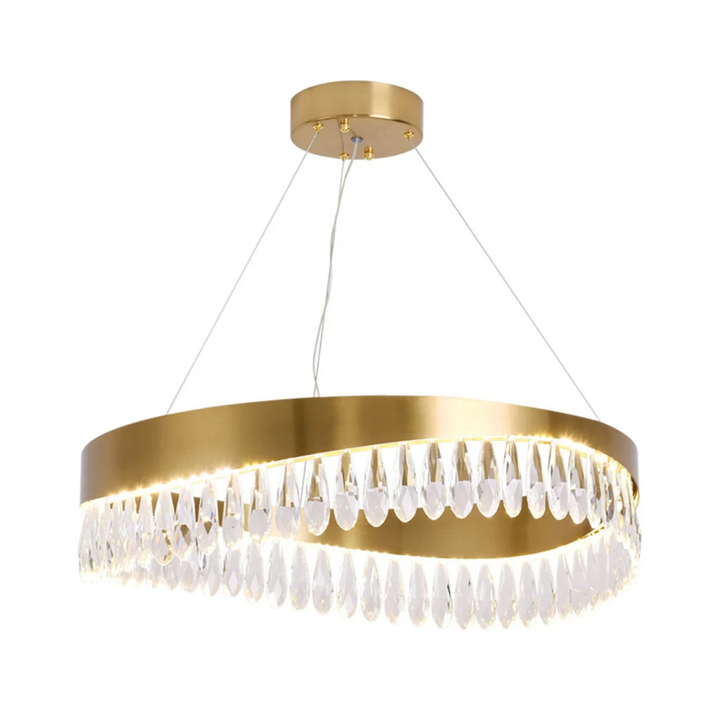 Golden Ring Crystal Light Luxury Chandelier