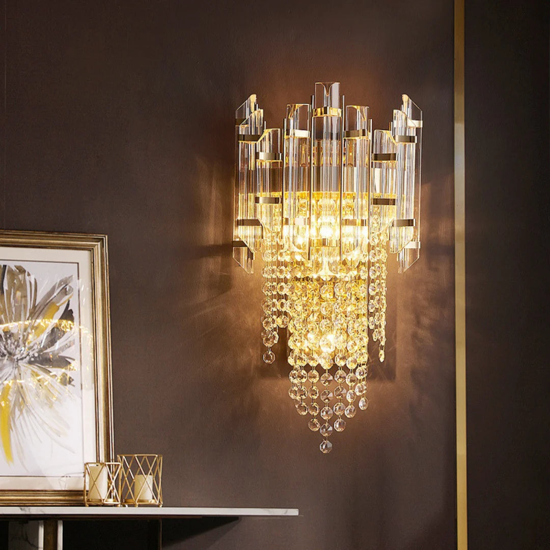 Crystal Tiered Luxury Wall Lamp
