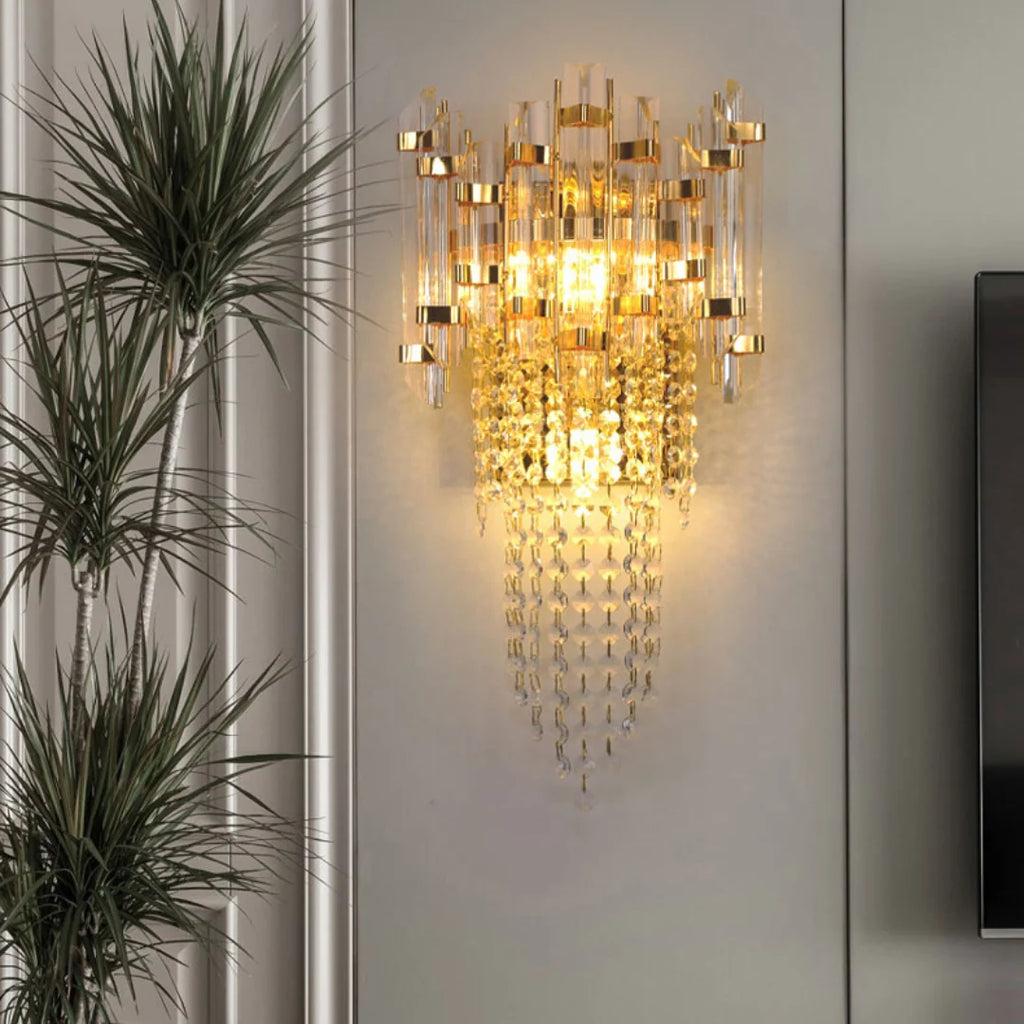 Crystal Tiered Luxury Wall Lamp