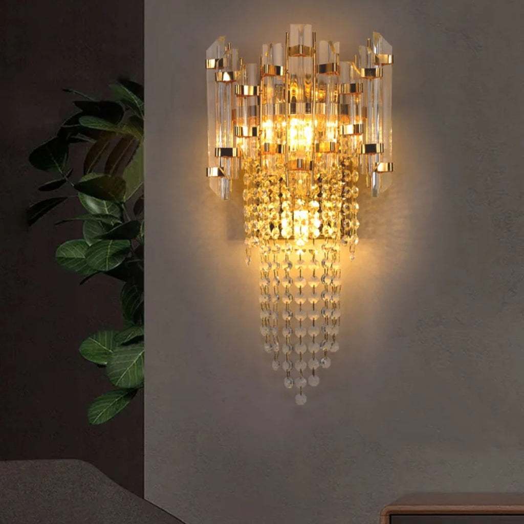 Crystal Tiered Luxury Wall Lamp