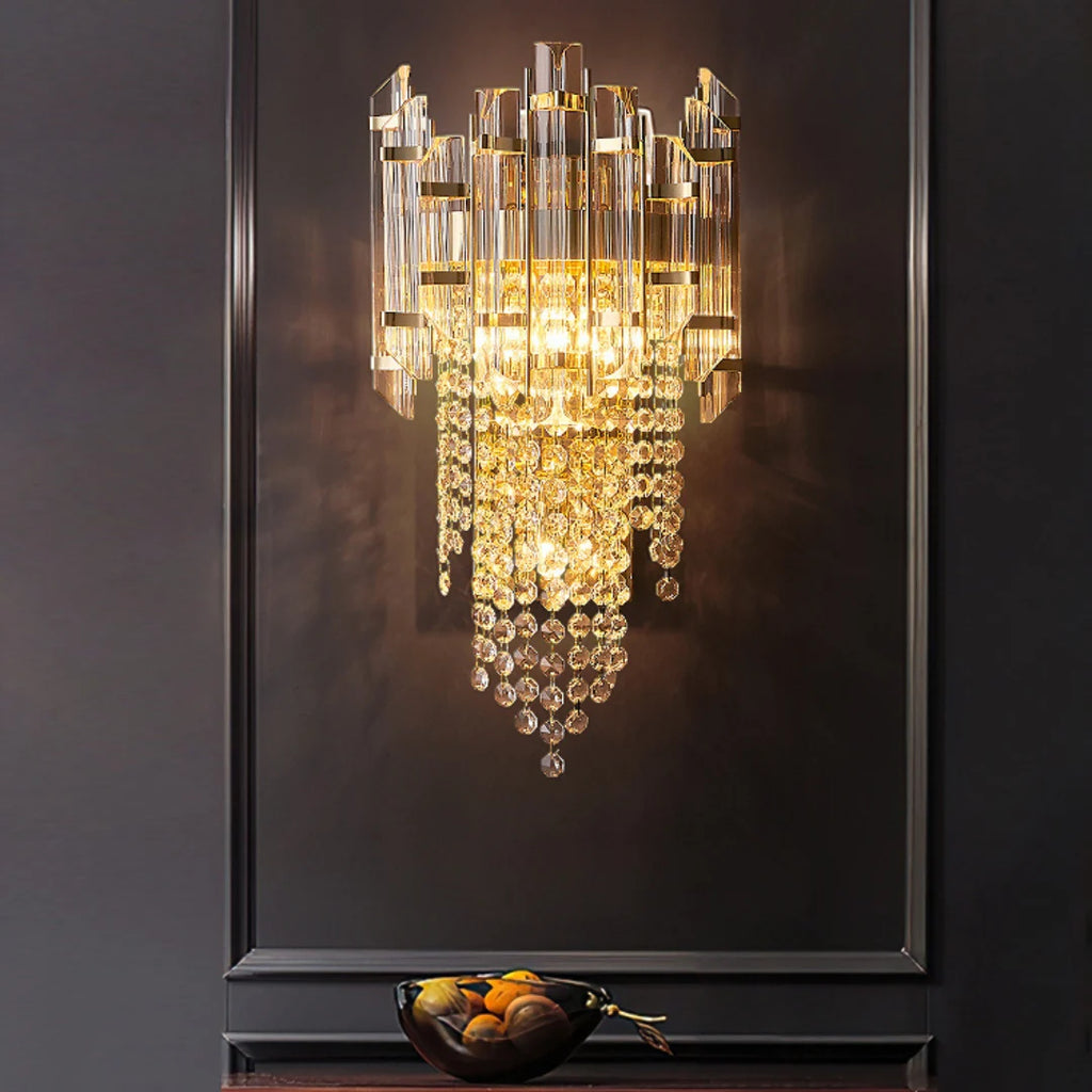 Crystal Tiered Luxury Wall Lamp