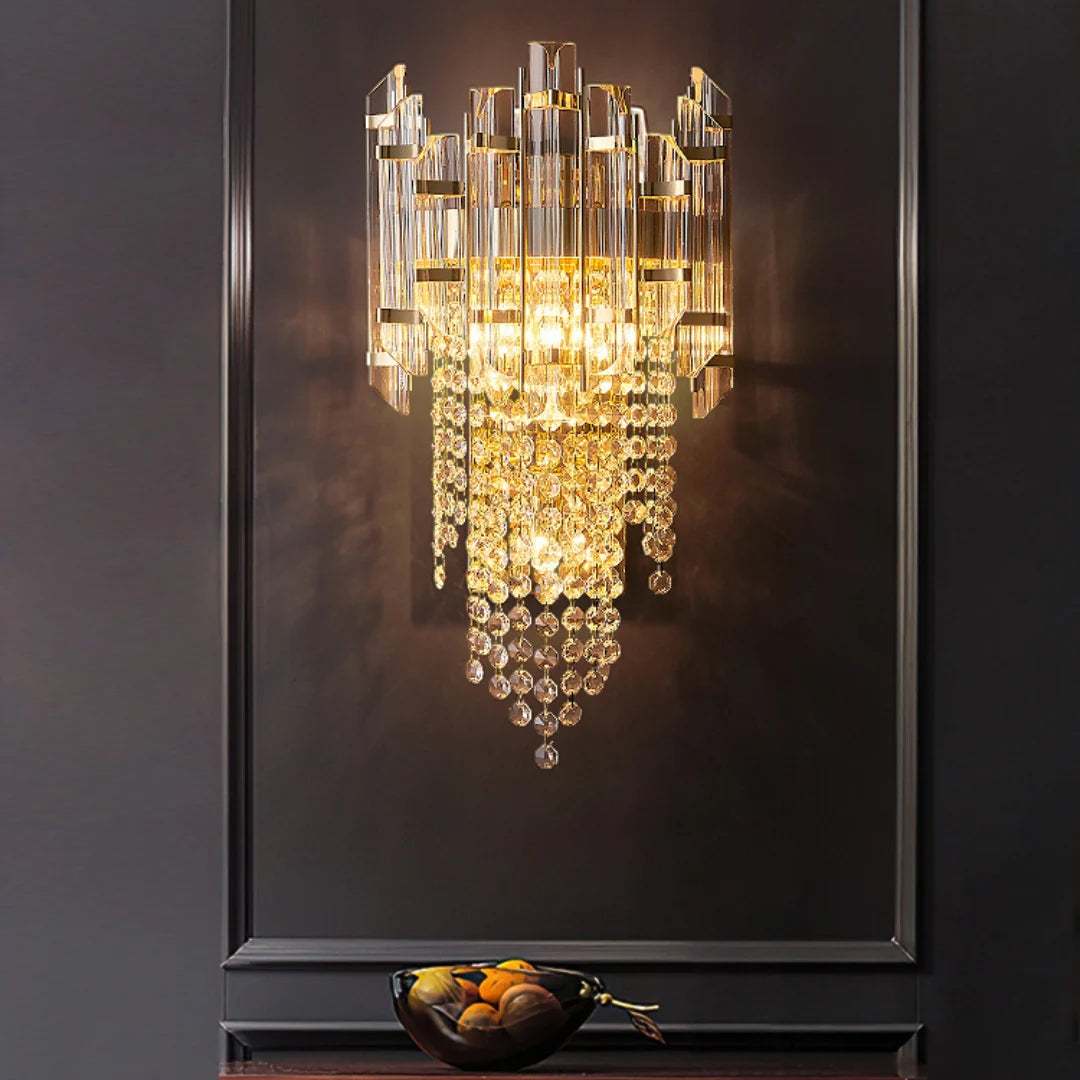 Crystal Tiered Luxury Wall Lamp