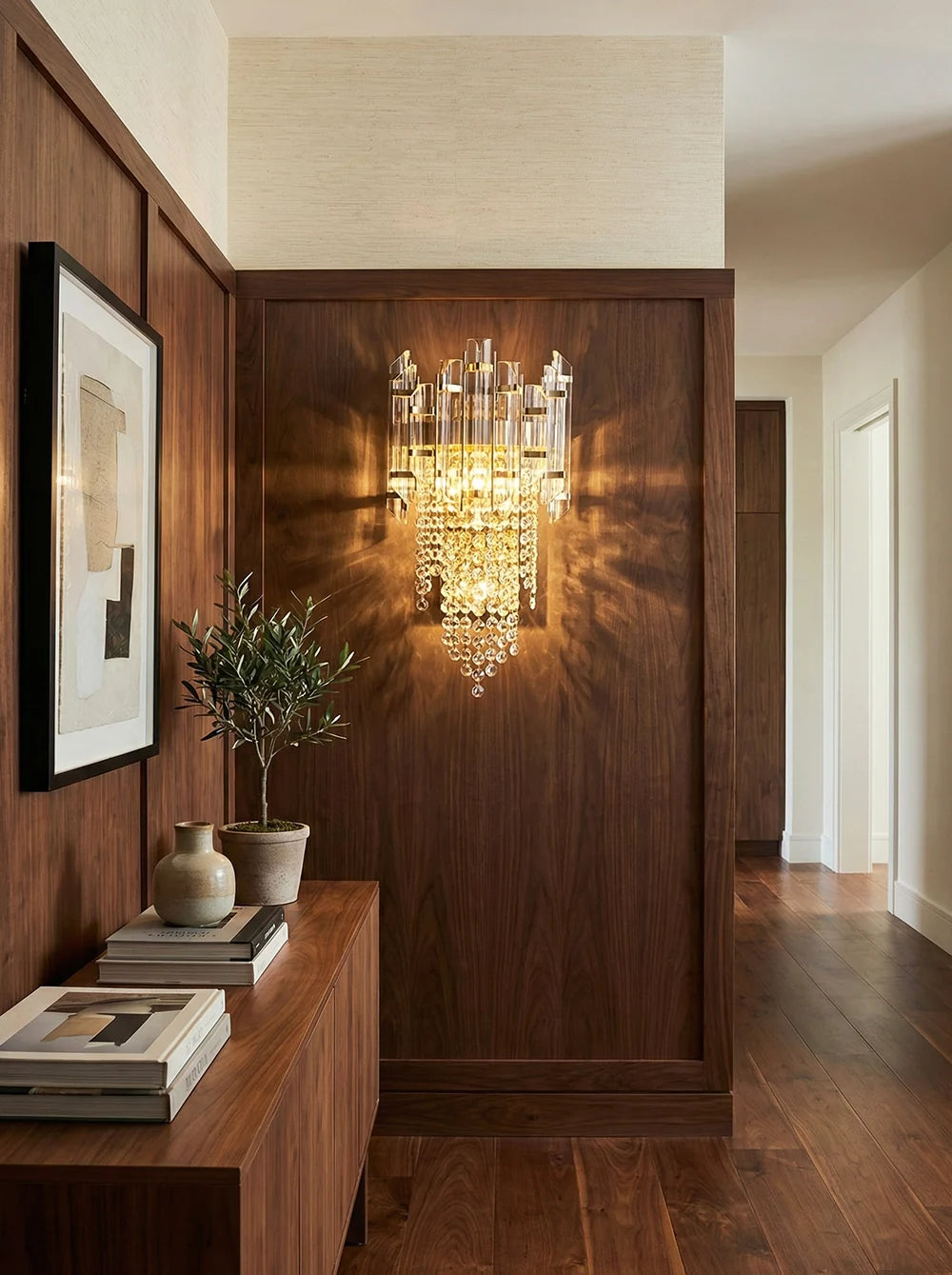 Crystal Tiered Luxury Wall Lamp