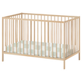 Green & White Checkered Crib Sheet