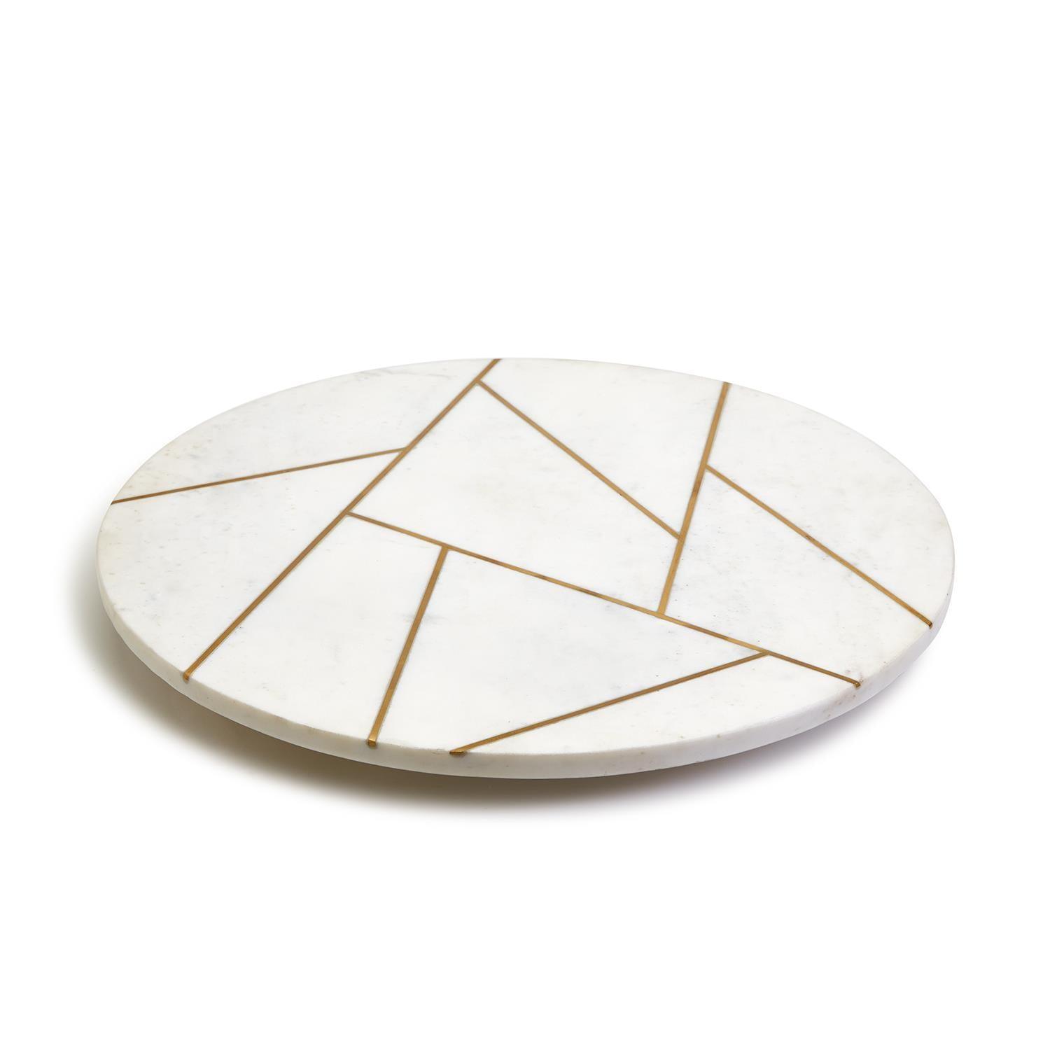 Marble & Gold Lazy Susan