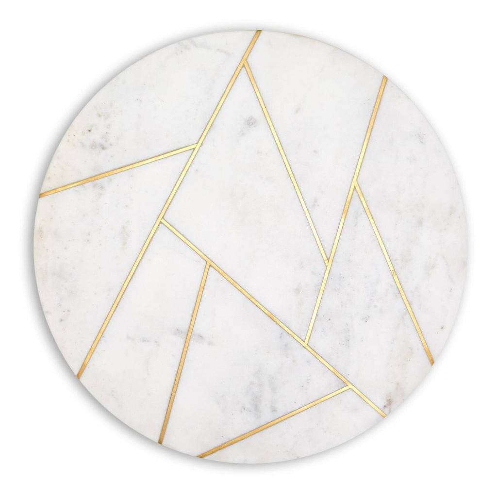 Marble & Gold Lazy Susan