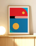 DAY TRAIN - Art Print by Holly McWhorter
