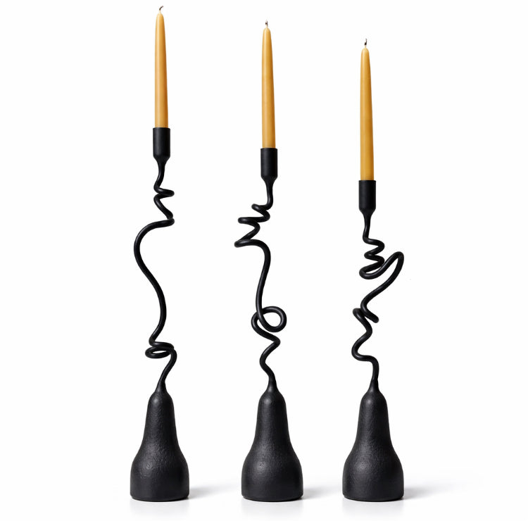 Friends Candle Holder — Handmade Iron Sculptural Piece (Individual)