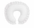 White Ruffle Nursing Pillow Cover