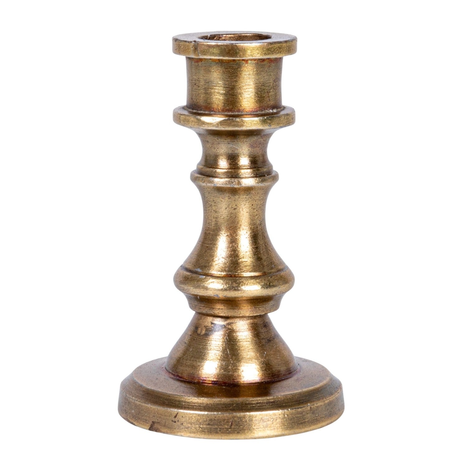 Antique Brass Mini Taper Candle Holder