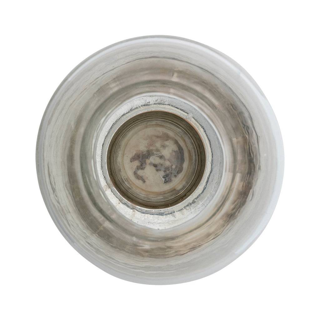 Gold Mercury Glass Hurricane Candle Holder