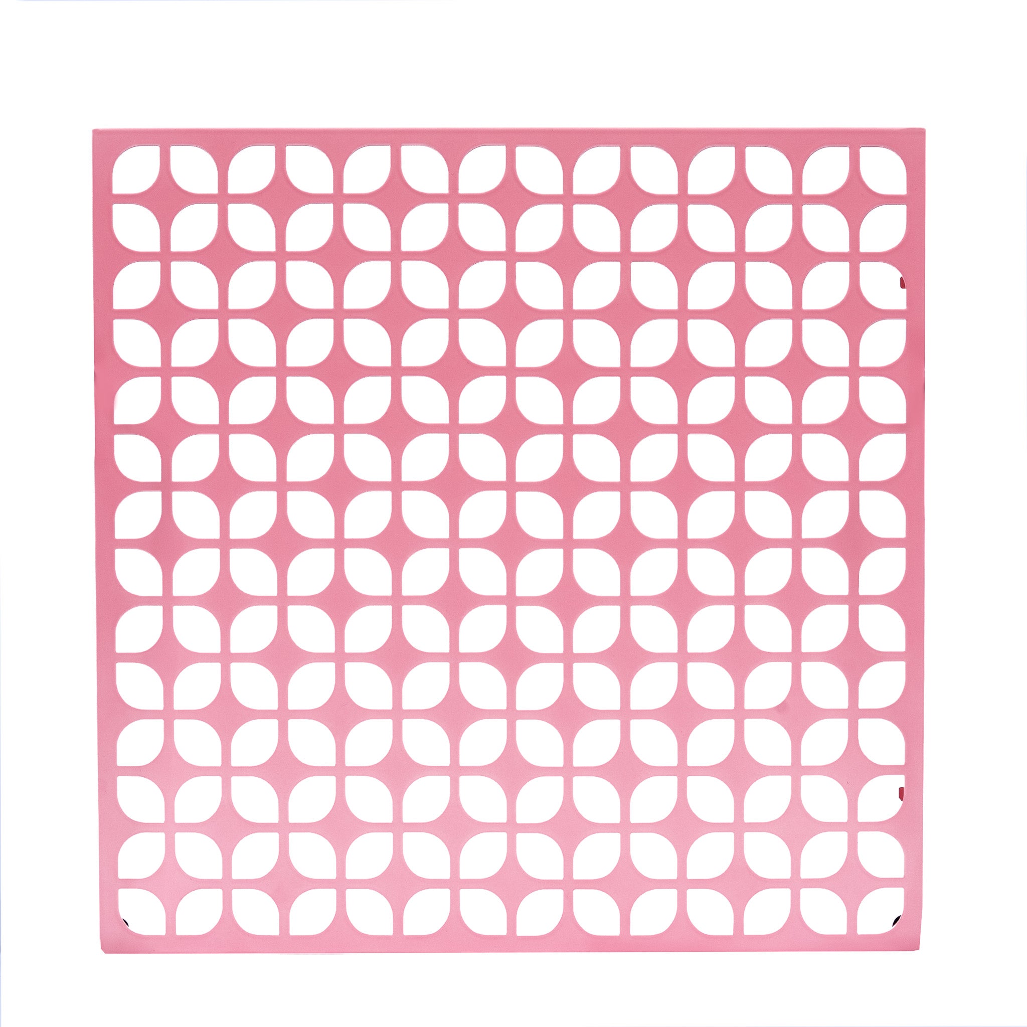 Breeze Block Metal Wall Tile: 15.5" x 15.5" Pink