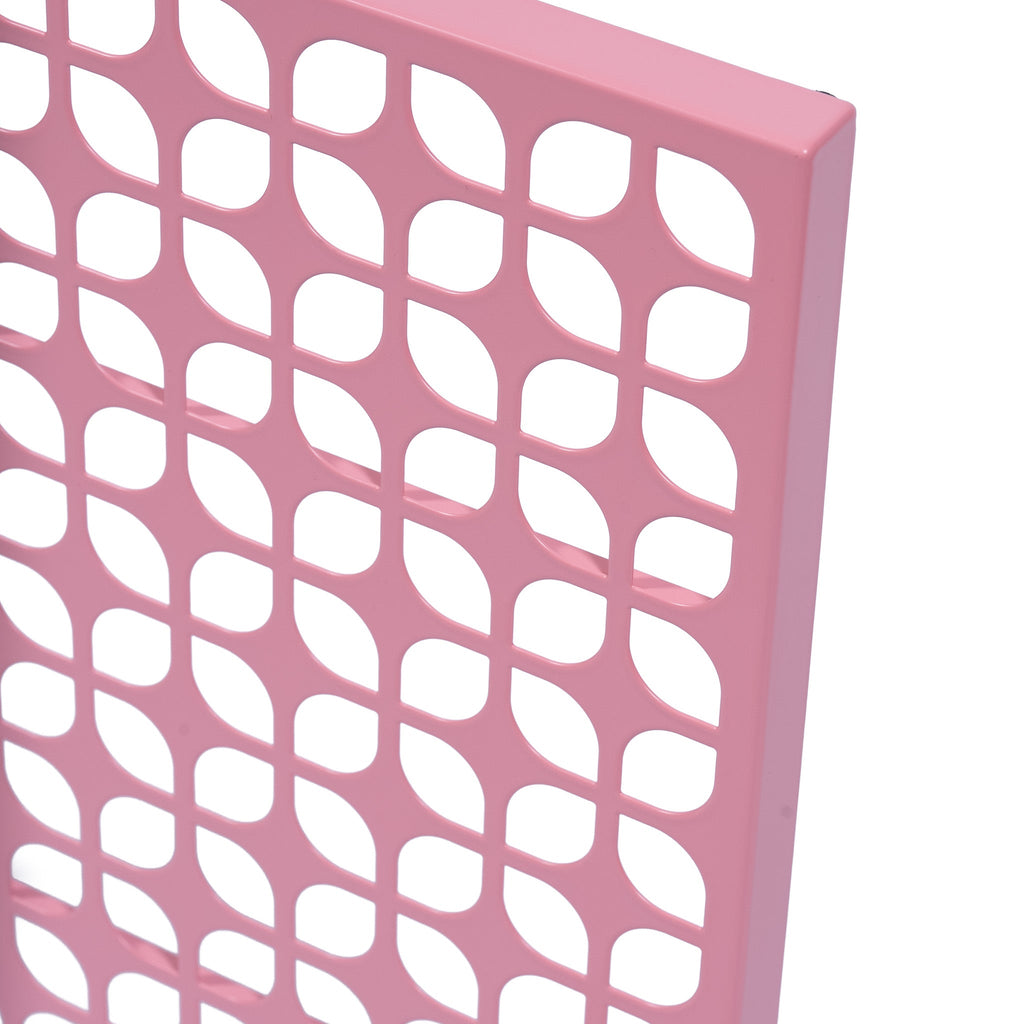 Breeze Block Metal Wall Tile: 15.5" x 15.5" Pink