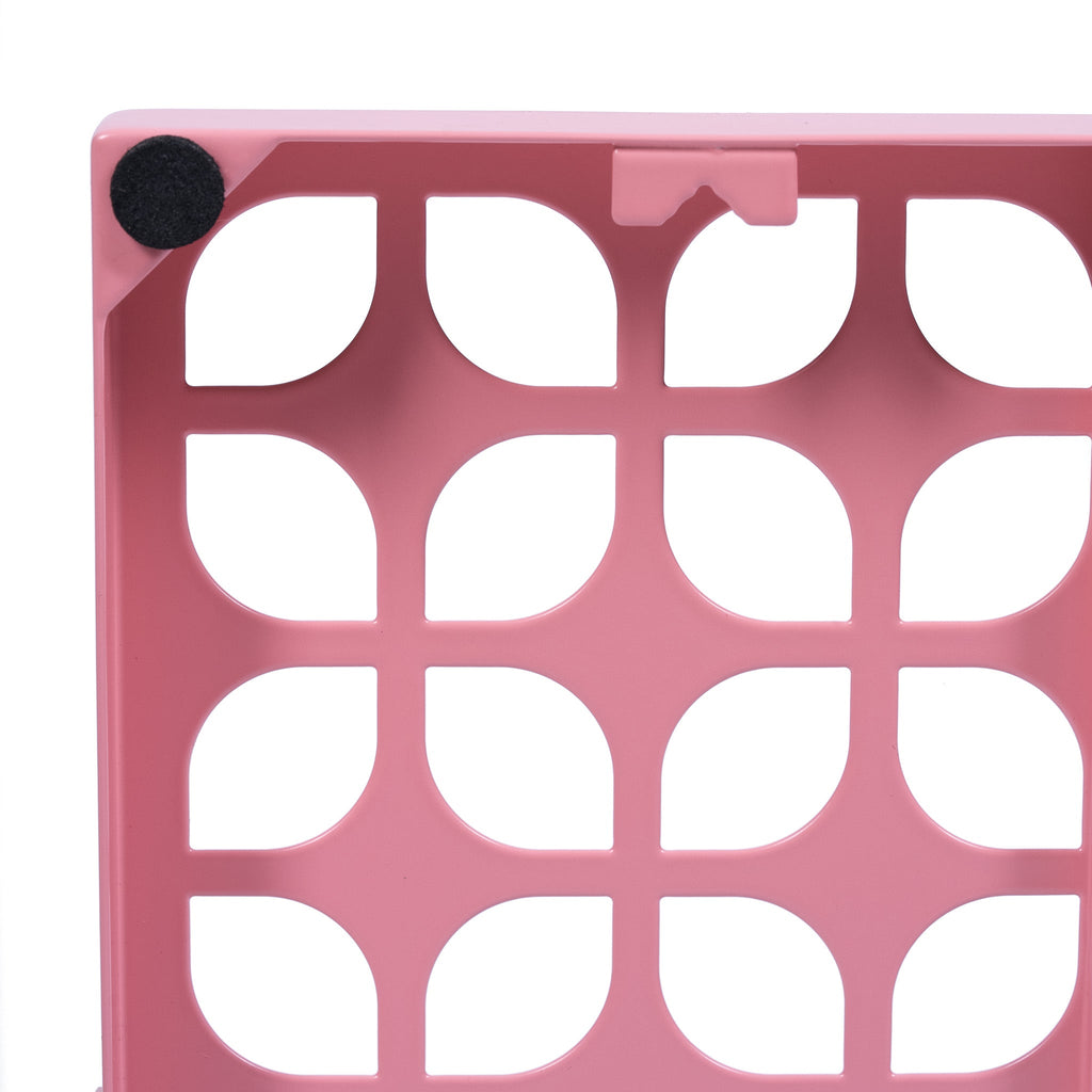 Breeze Block Metal Wall Tile: 15.5" x 15.5" Pink