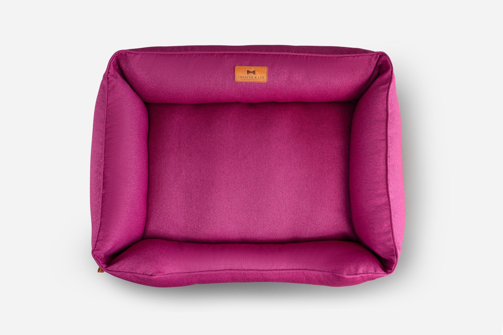 Chester & Lee Cotton Sleeper Dog Bed — Berry Pink