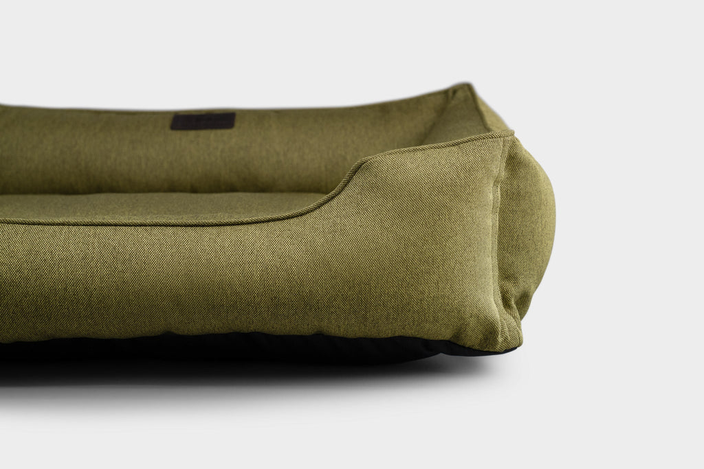 Chester & Lee Cotton Sleeper Dog Bed — Olive