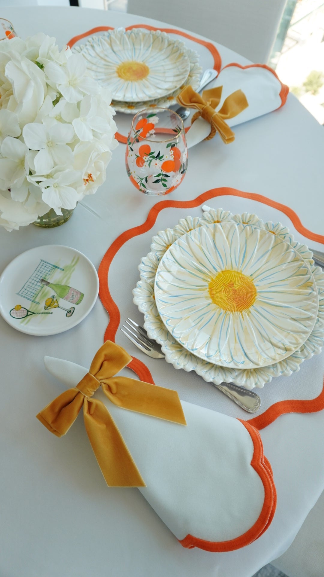 Sunset Scallop Placemats (Set of 2)