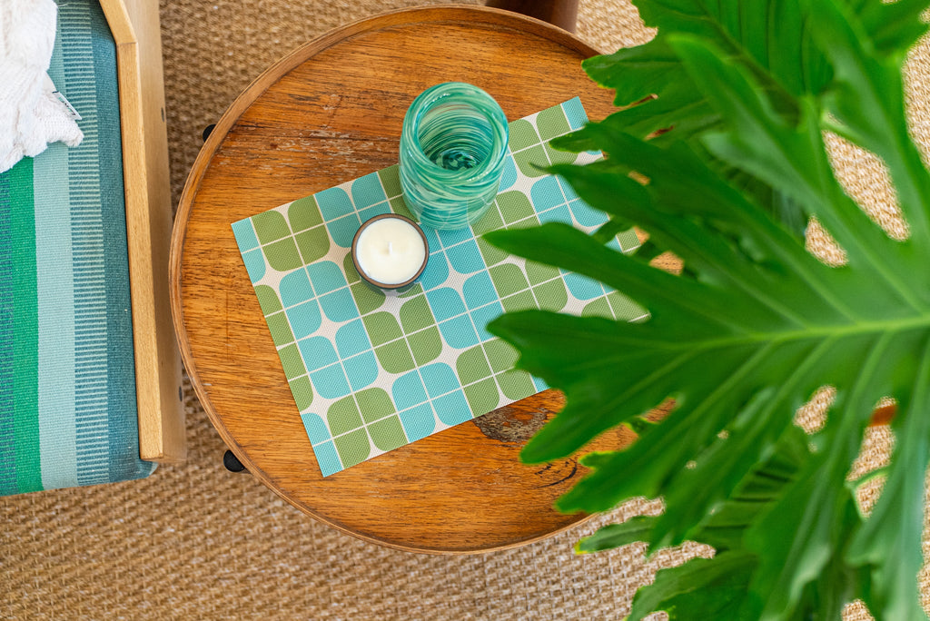 Intersection double-sided Woven Rectangular Placemat