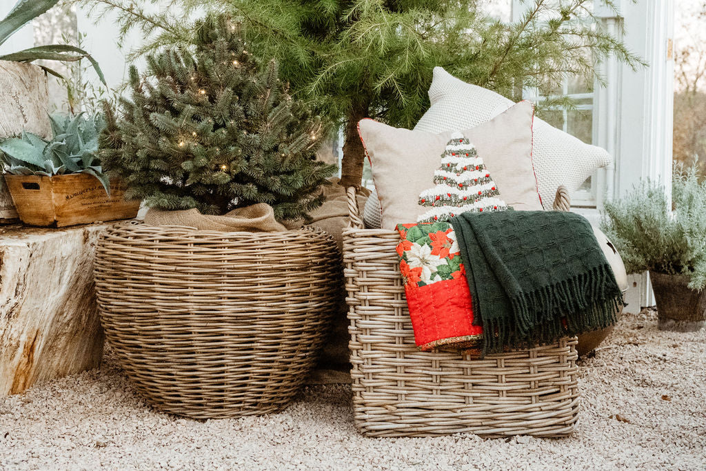 Rattan Garden Baskets