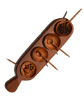Four Condiment Serving Set Tray