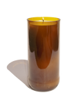 Midnight Fig Reclaimed Amber Bottle Candle