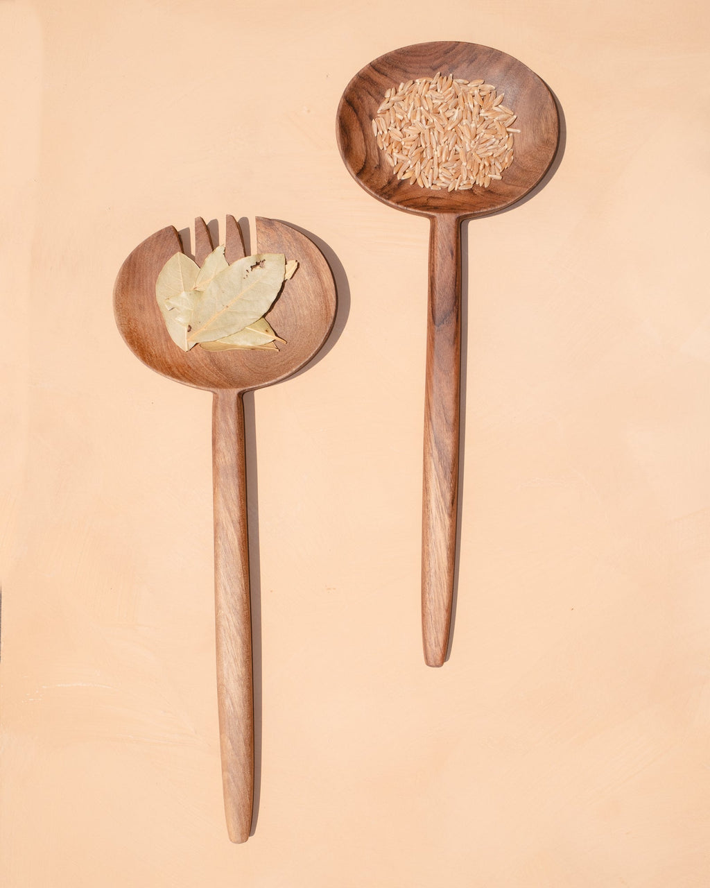 Oval Salad Set Spoons