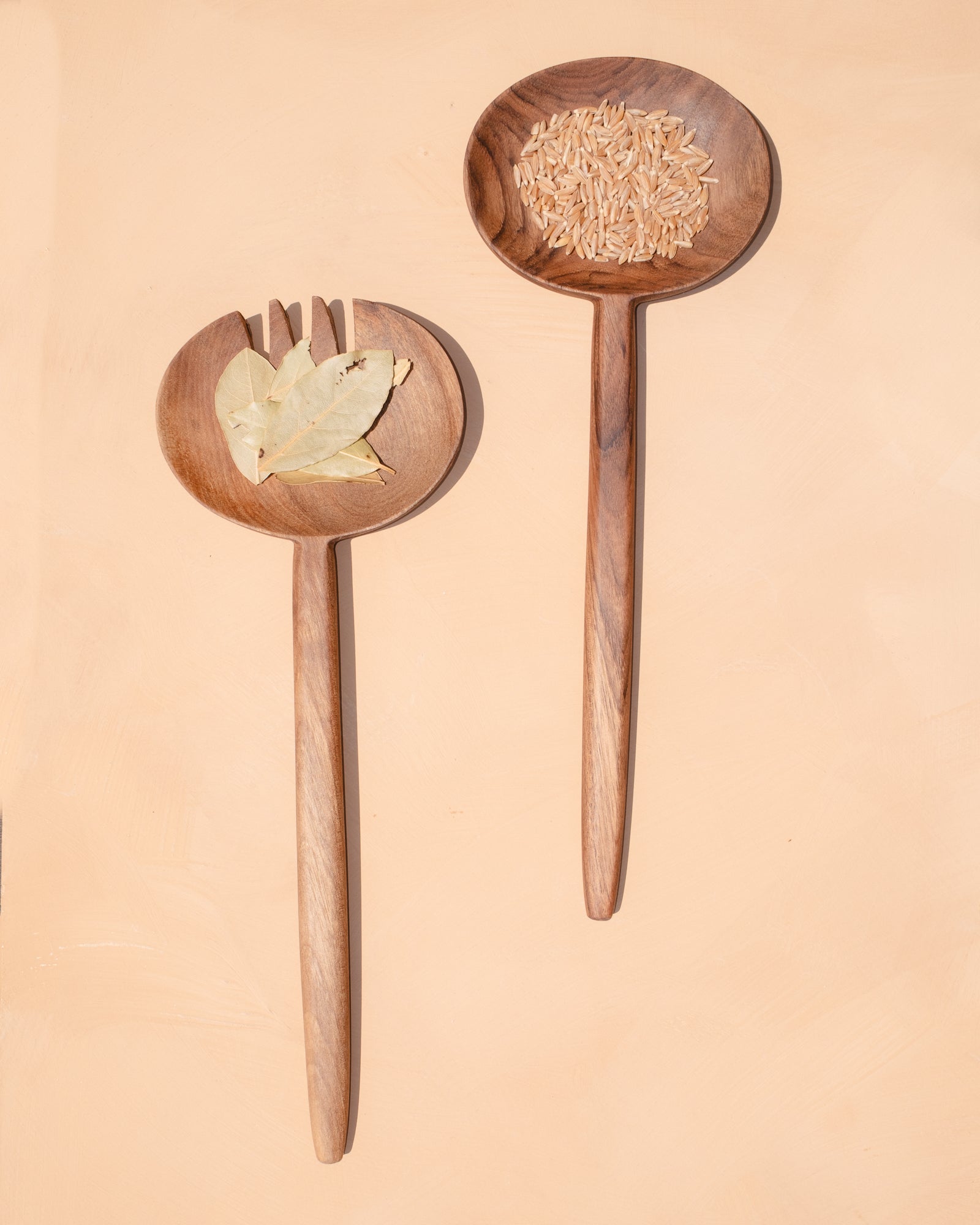 Oval Salad Set Spoons
