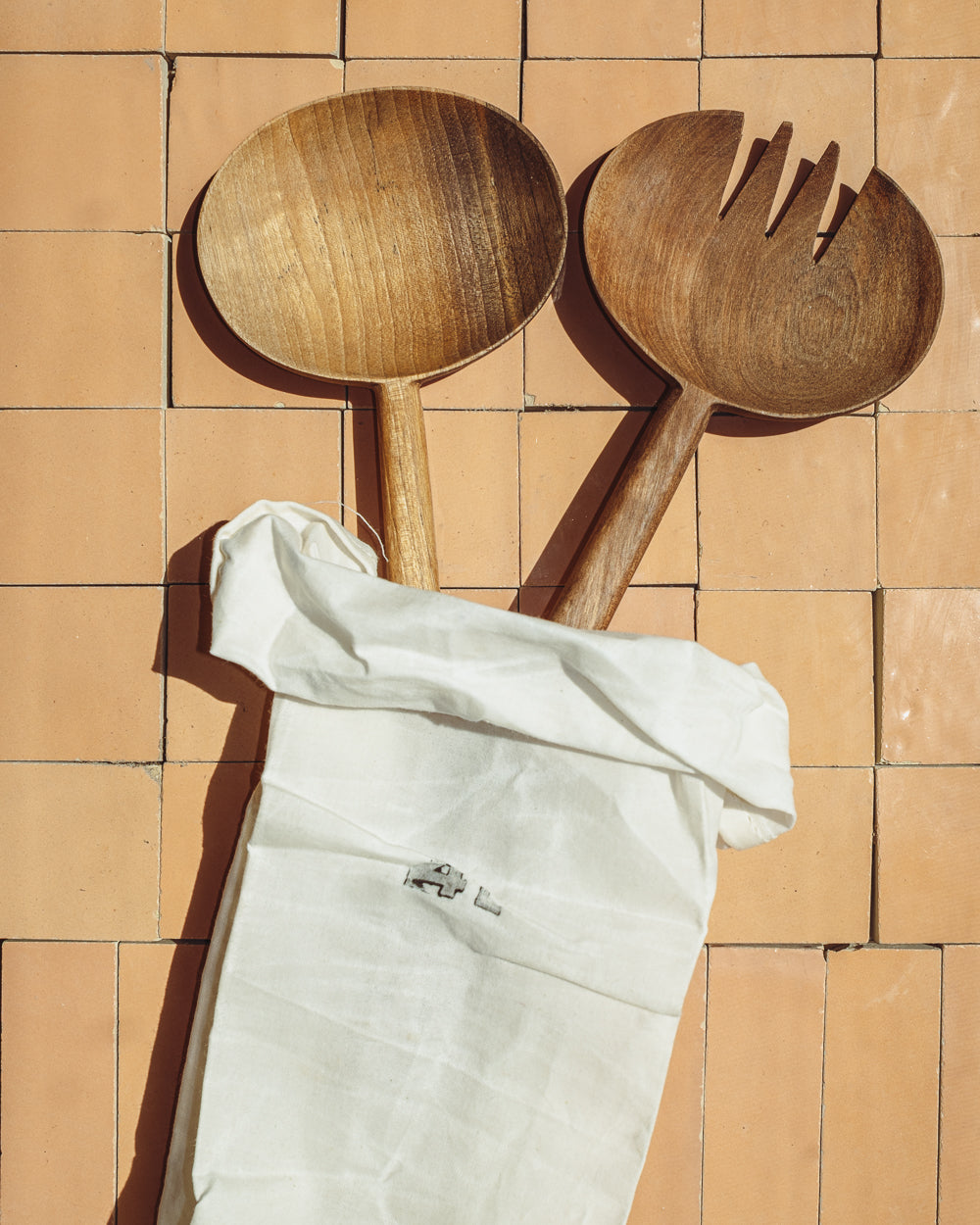 Oval Salad Set Spoons
