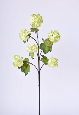 30" Faux Green Snowball Hydrangea Stem
