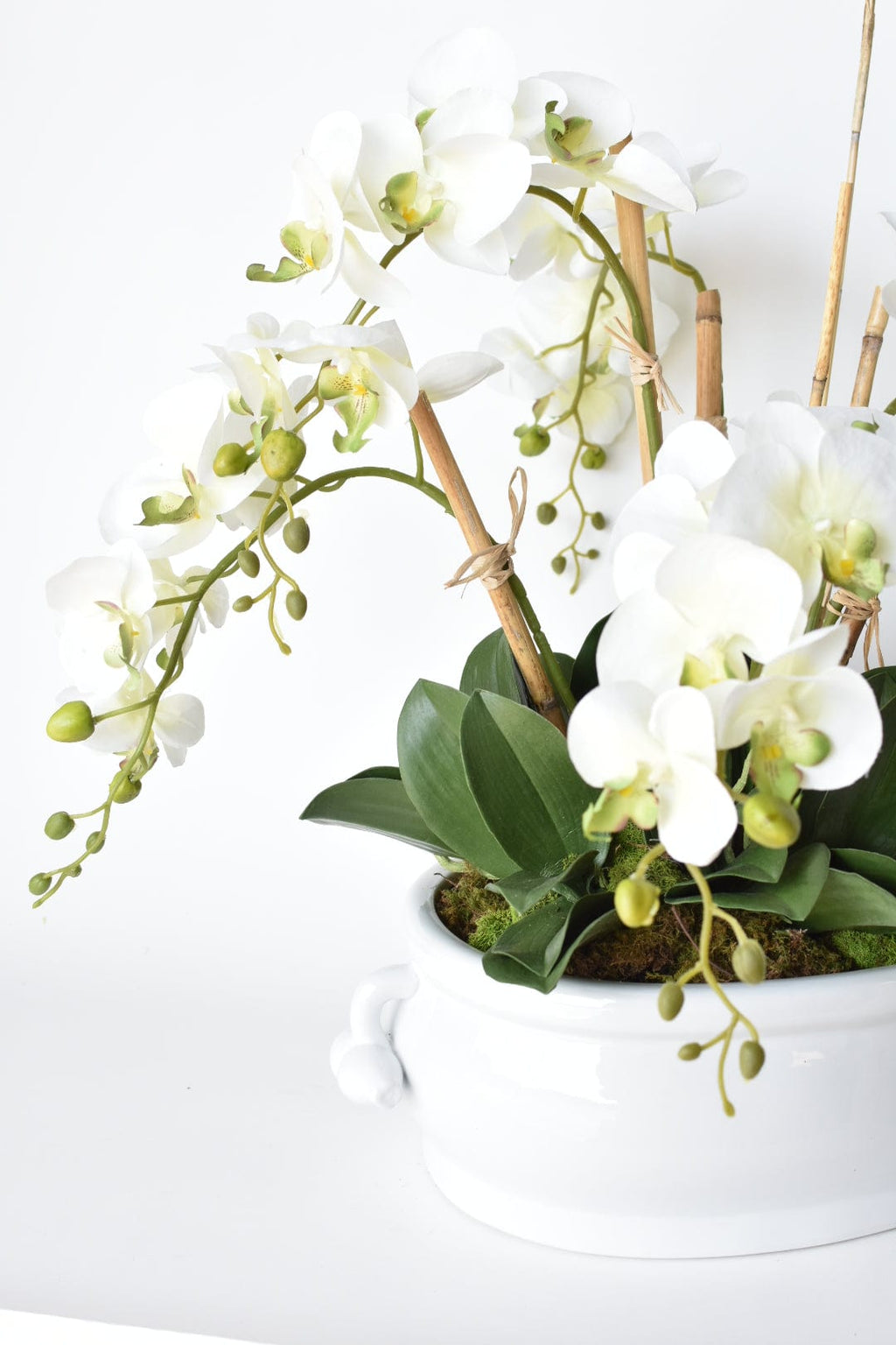 Creamware Oval Cachepot with Pomegranate