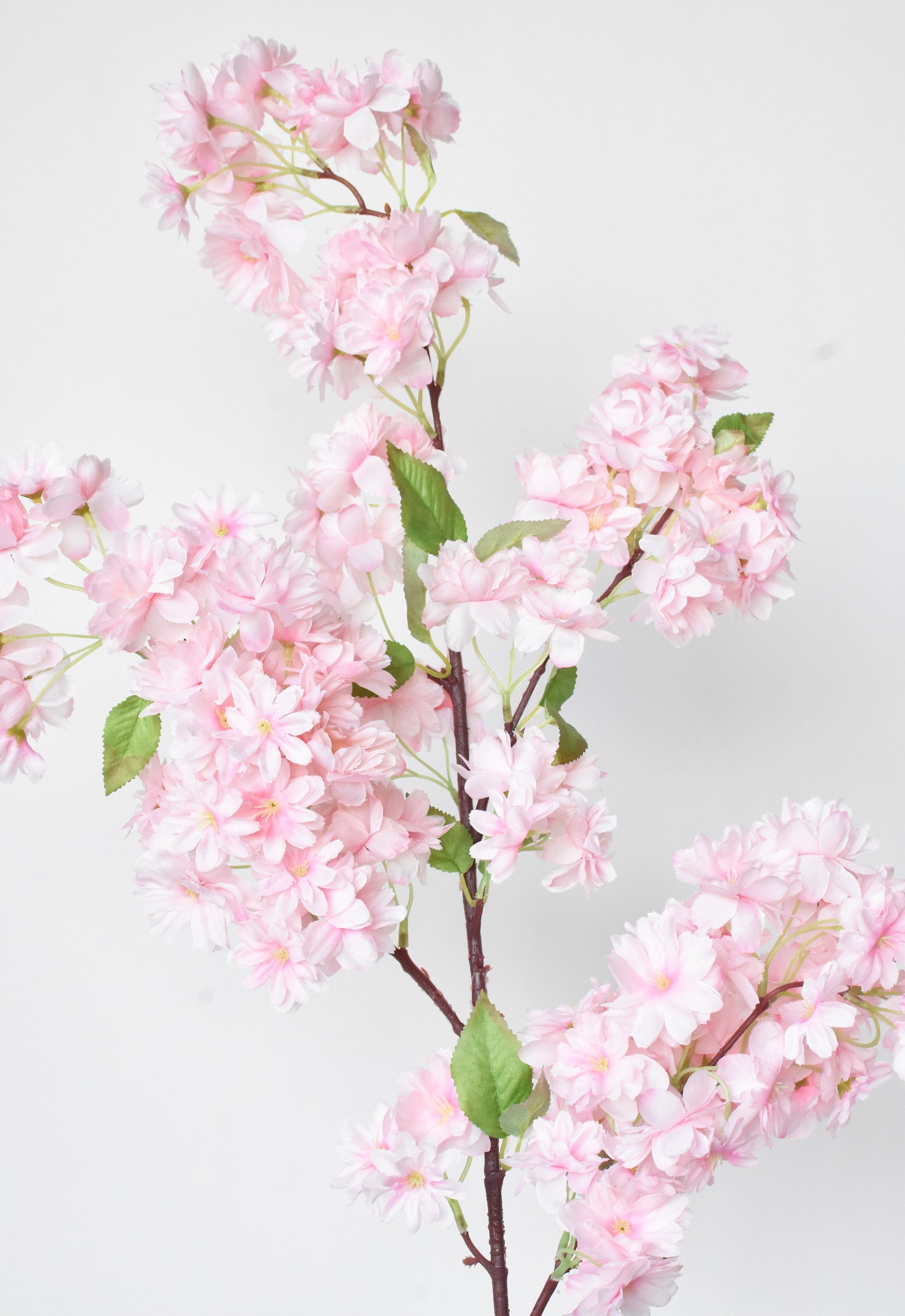 40" Faux Cherry Blossom Branch Stem Pink