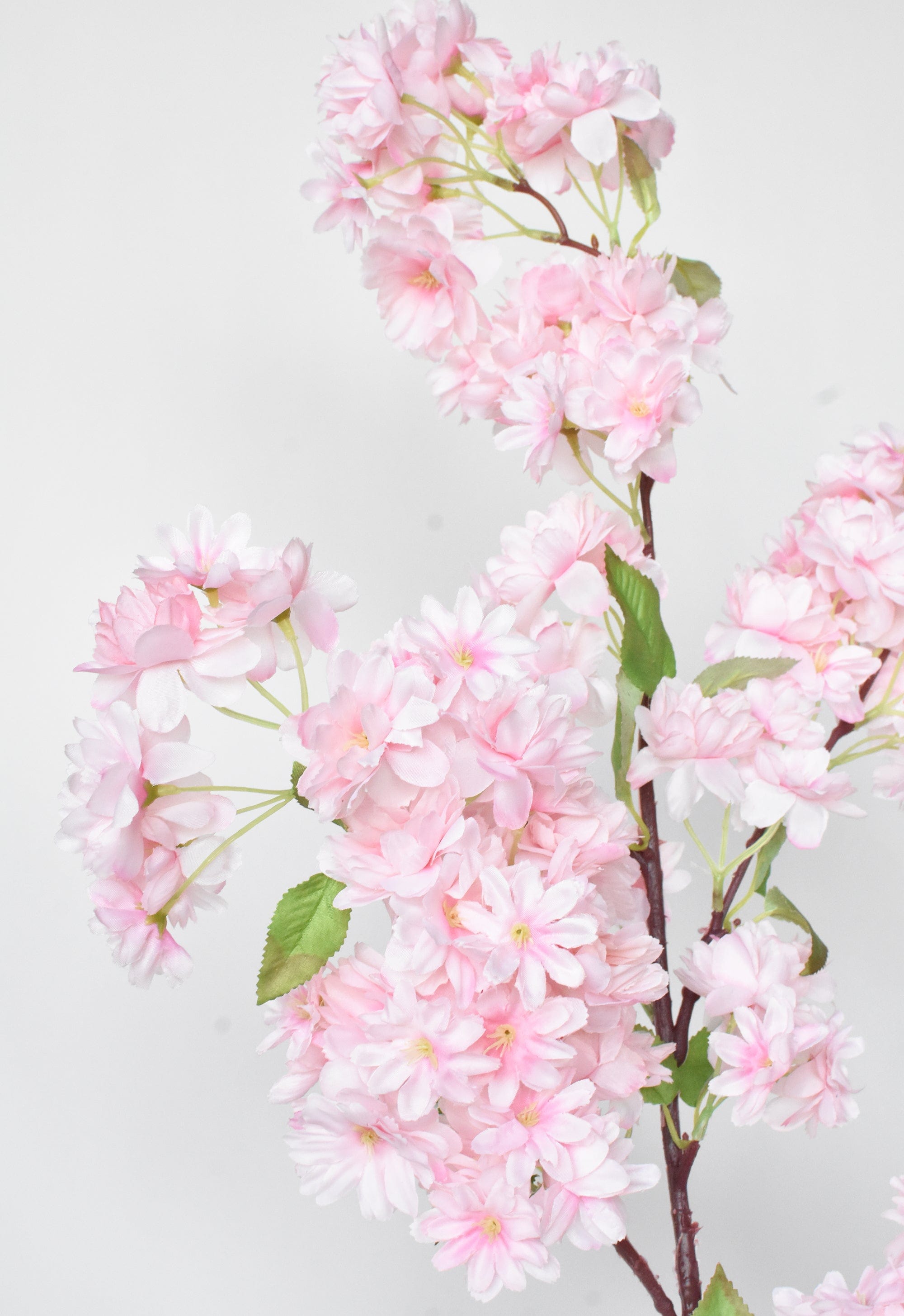 40" Faux Cherry Blossom Branch Stem Pink