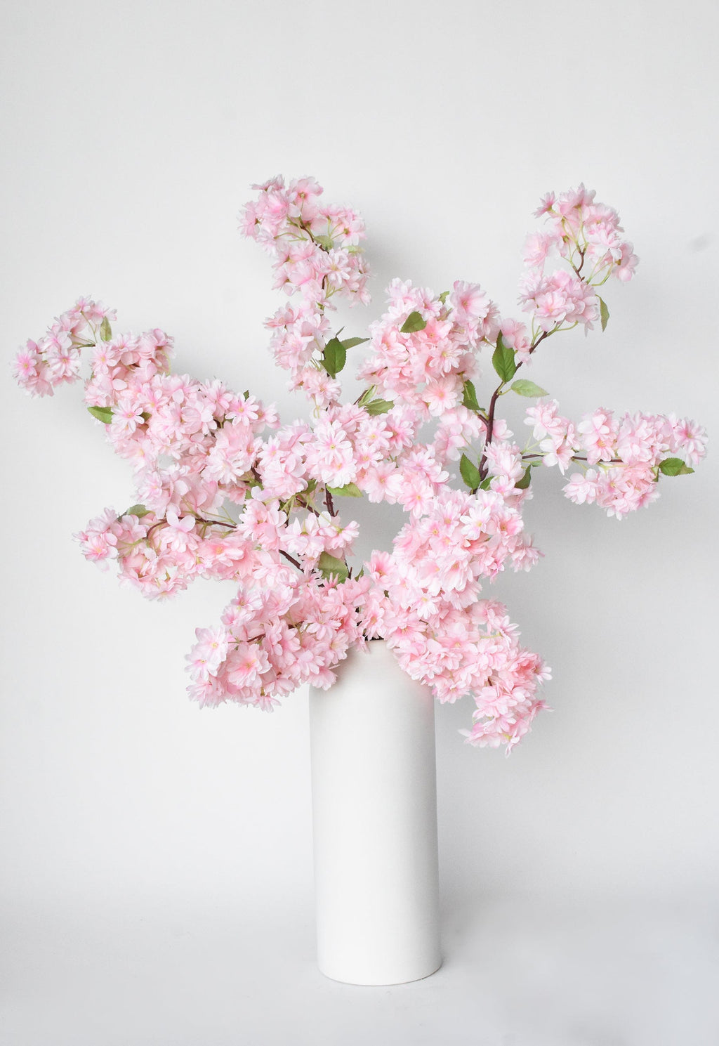 40" Faux Cherry Blossom Branch Stem Pink