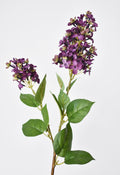 28.5" Faux Dark Purple English Lilac Stem