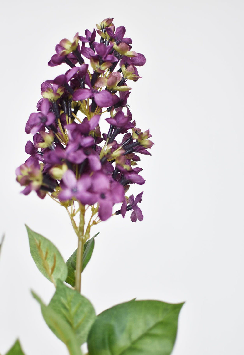 28.5" Faux Dark Purple English Lilac Stem