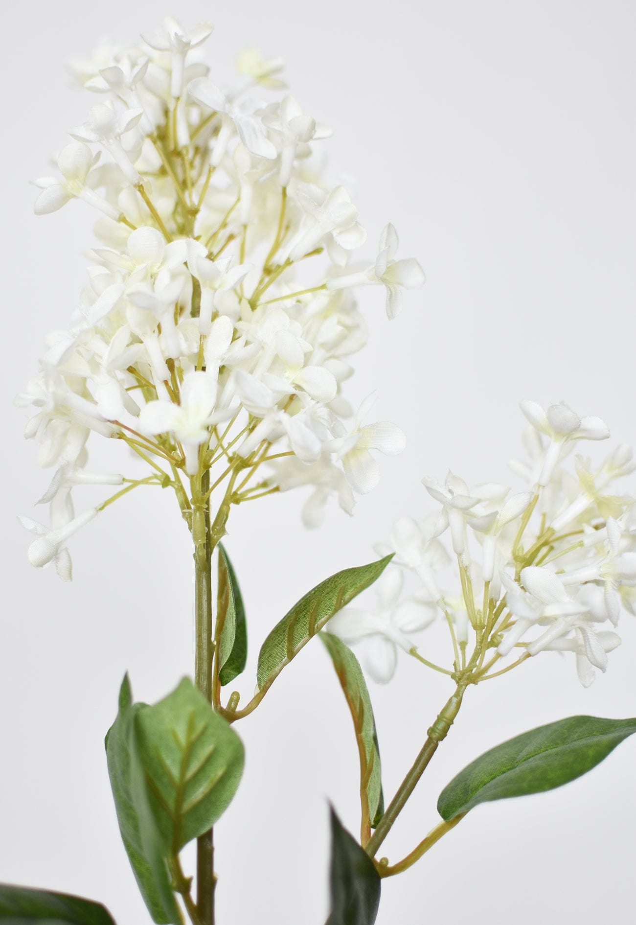 28.5" Faux White English Lilac Stem